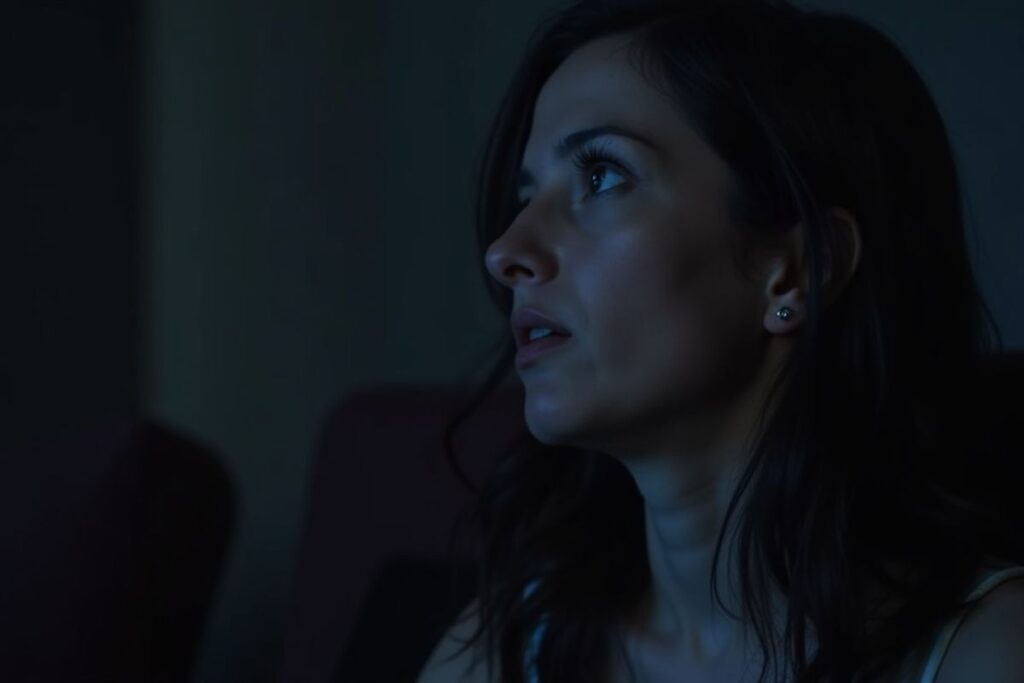 donna_adulta_che_guarda_film_horror